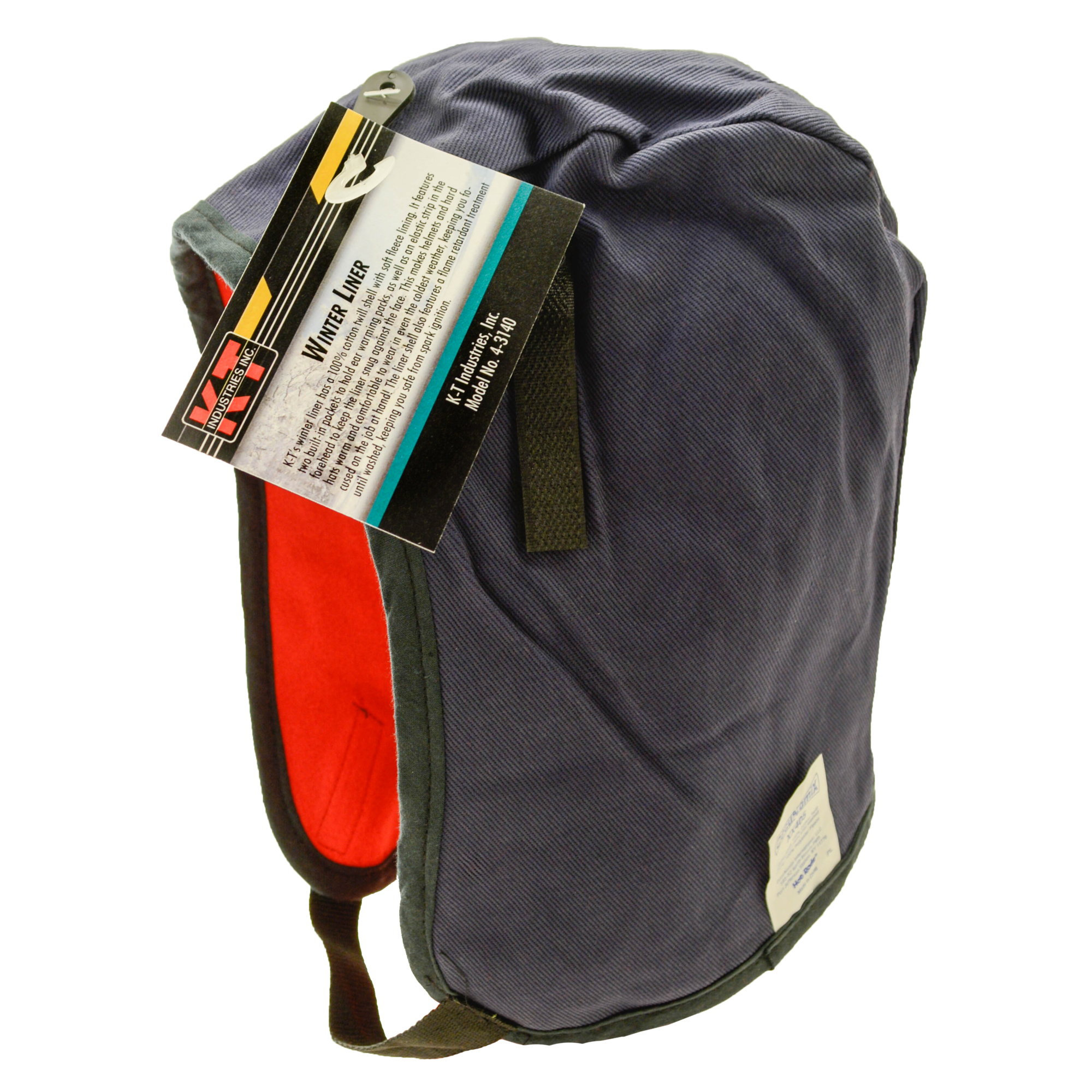 K-T Industries Winter Liner — Flame-Retardant, Universal Size, Adjustable Velcro Chin Strap, Model# 4-3140
